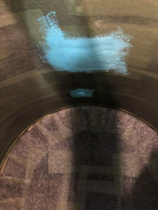 Holes and sockets fibreglassed and puttied